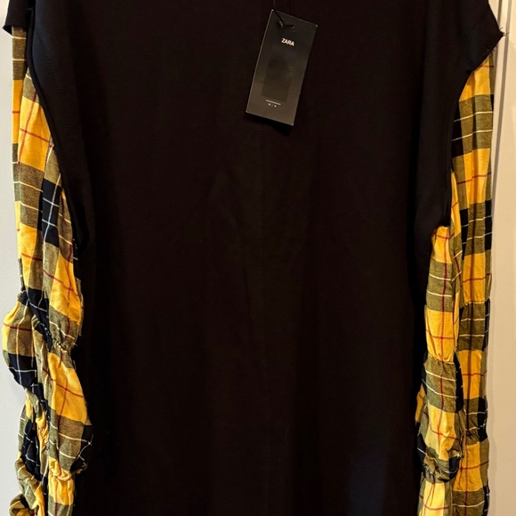 Zara-mini black jersey dress - Picture 1 of 1